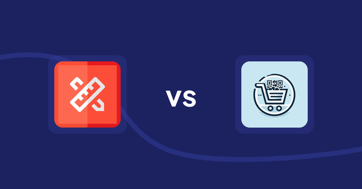 Shopify Product Display Apps: RT: Size Chart, Size Guide vs QR Cartify