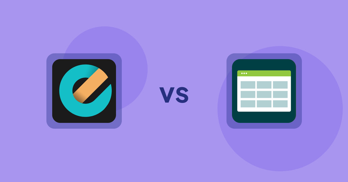 Shopify Product Display Apps: Price Calculator by Dimensions vs. Product Table