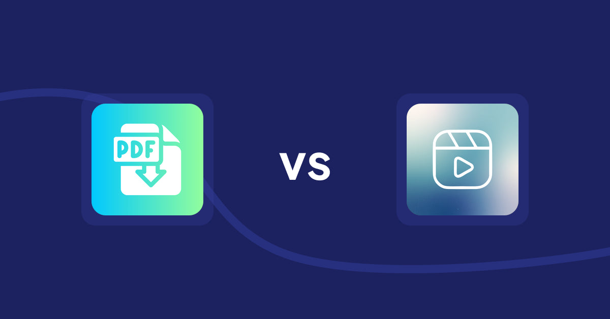 Shopify Product Display Apps: Hukify ‑ PDF Catalog Printer vs. Reelify ‑ Shoppable reel video