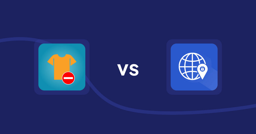 Shopify Product Display Apps: Products Unavailable vs Addify ‑ Country Restrictions