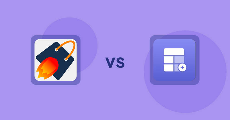 Shopify Product Display Apps: Cross Sell & Upsell Pro vs Eazy Specification Tags Table