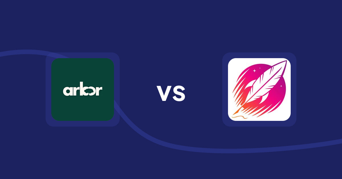 Shopify Product Display Apps: Arbor ― Carbon Transparency vs Wordsmith: Content Generator