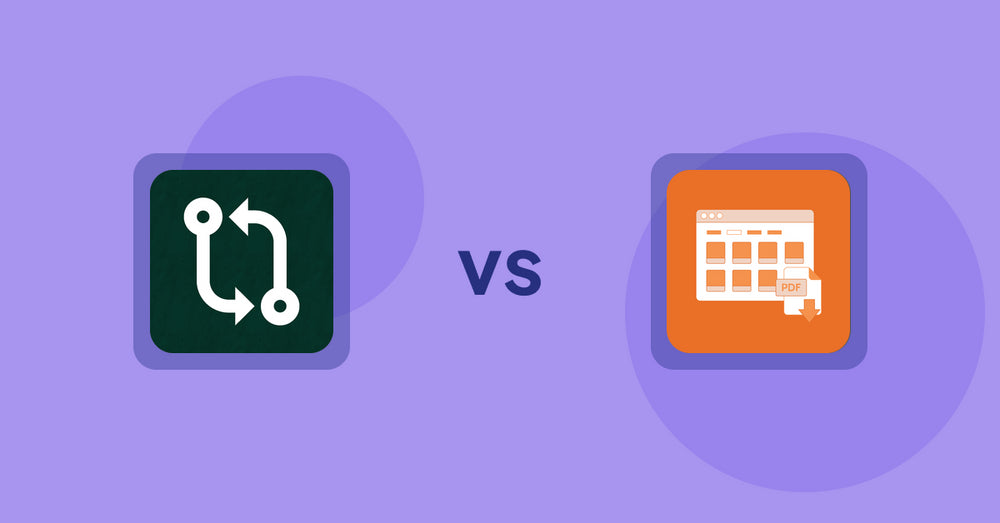 Shopify Product Display Apps: Compareder ‑ Product Compare vs Meetanshi PDF Product Catalog