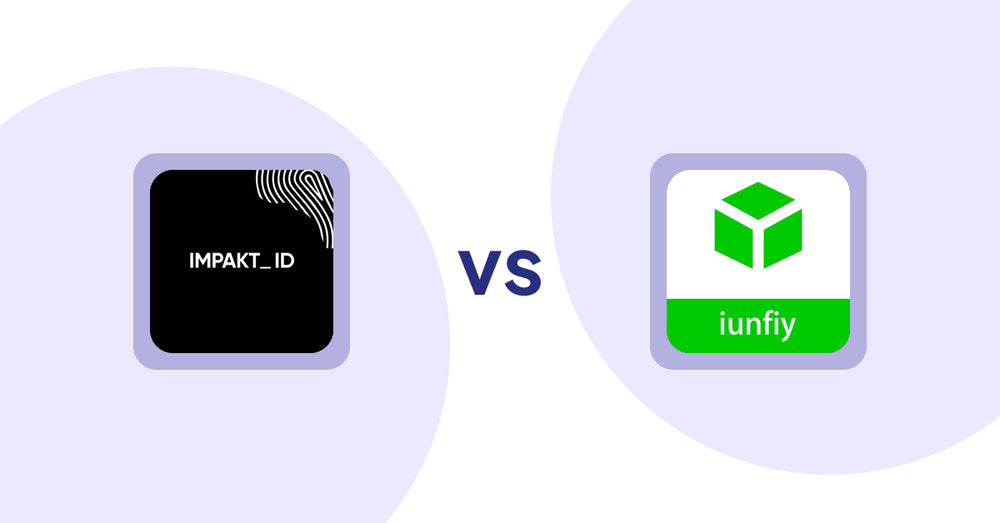 Shopify Product Display Apps: IMPAKT ID: Fashion CO2 Tracker vs. iunfiy • Related Products