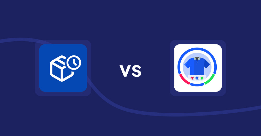 Shopify Product Display Apps: PreOrder Alpha vs EVS ‑ Easy Variation Swatches