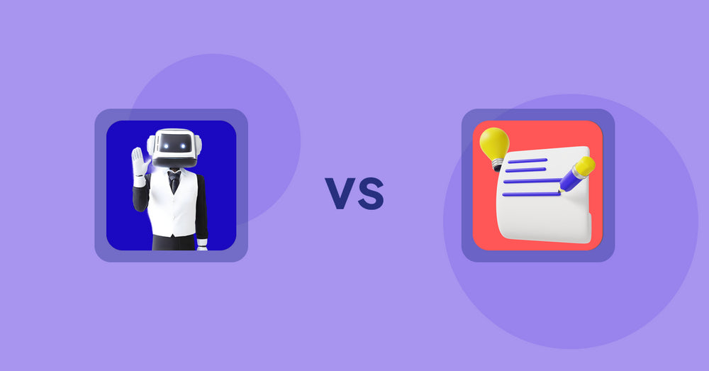 Shopify Product Display Apps: ShopCierge — AI Sales Chatbot vs Wordo ‑ ChatGPT AI Description