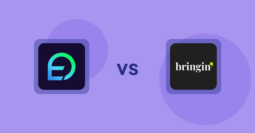 Shopify Product Display Apps: EasyDisplay: Product Showcase vs Bringin