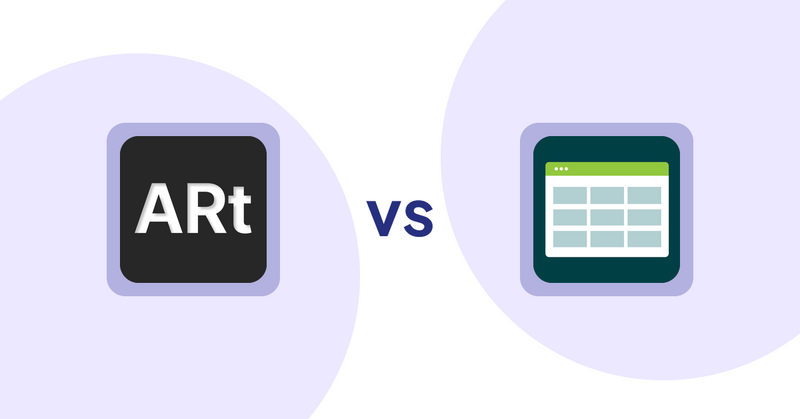 Shopify Product Display Apps: Wall Art Viewer AR vs. Product Table