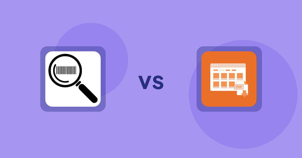 Shopify Product Display Apps: ScanZ ‑ Find and Import Easy vs Meetanshi PDF Product Catalog