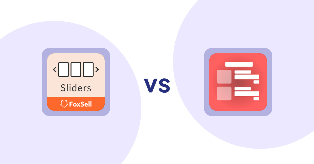 Shopify Product Display Apps: FoxSell Slider & Carousel vs Menulog