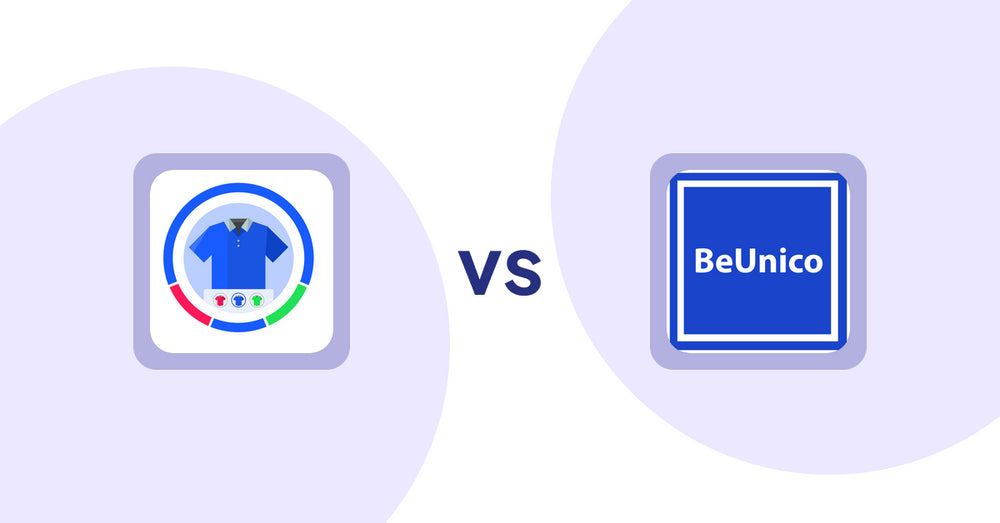 Shopify Product Display Apps: EVS ‑ Easy Variation Swatches vs BeUnico