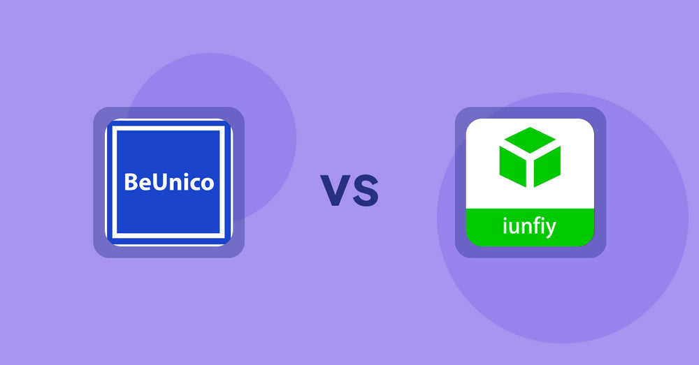 Shopify Product Display Apps: BeUnico vs iunfiy • Related Products