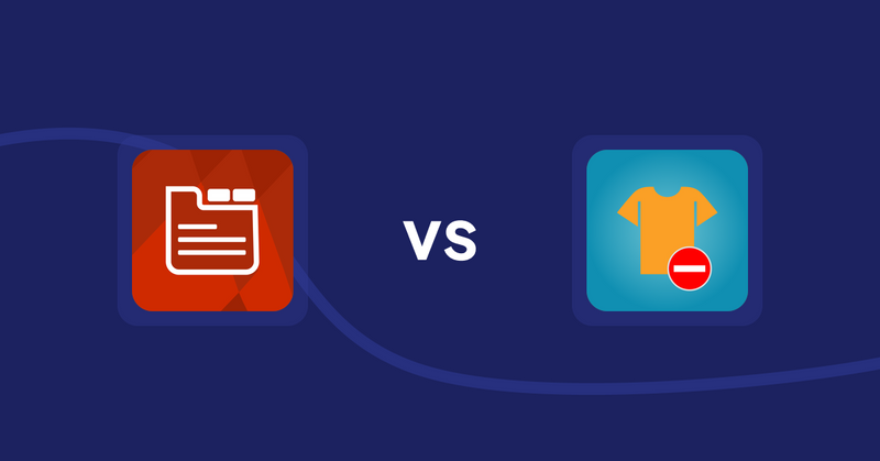 Shopify Product Display Apps: Tabs: SEO Product Tabs with AI vs. Products Unavailable
