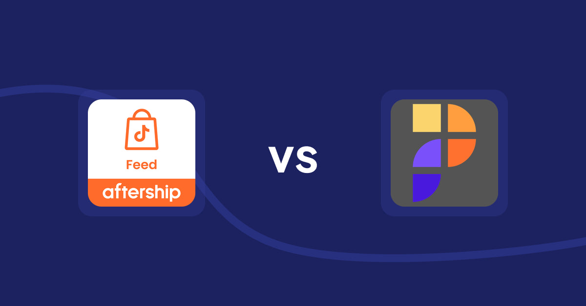Shopify Product Display Apps: AfterShip Feed for TikTok Shop vs. prod-wall