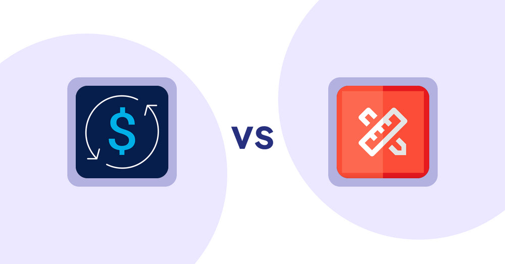 Shopify Product Display Apps: Bestsellers reSort vs RT: Size Chart, Size Guide