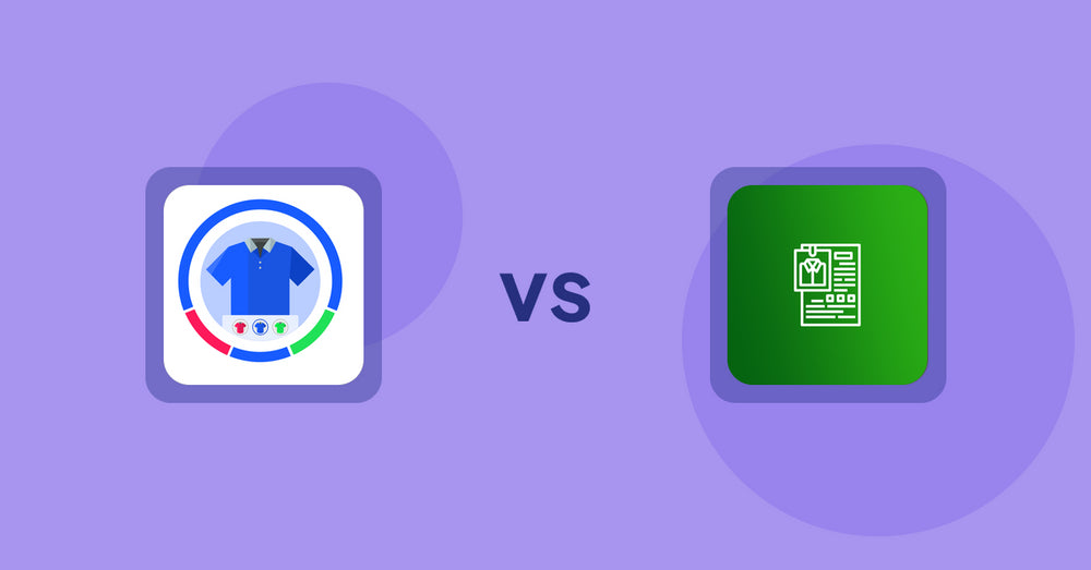 Shopify Product Display Apps: EVS ‑ Easy Variation Swatches vs OC Product Size Chart