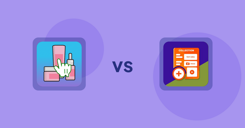 Shopify Metafield Apps: Clickable Ingredients: Seetext vs Collection Additional Fields