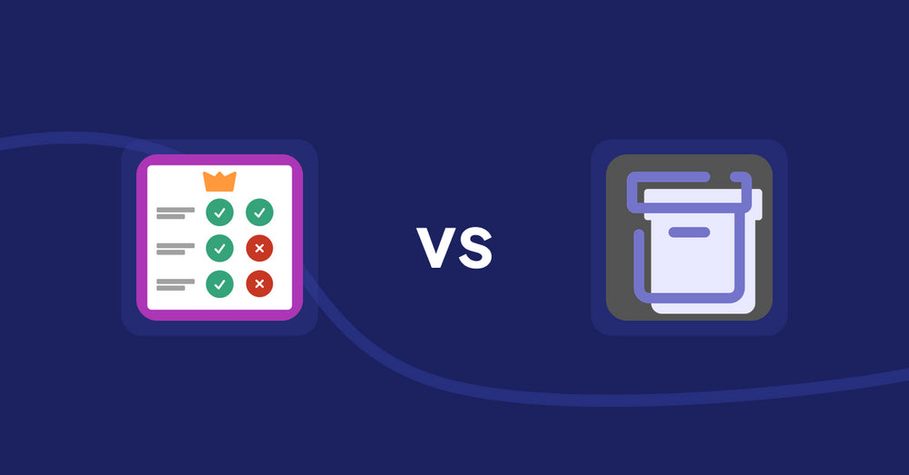 Shopify Product Display Apps: Pretty Comparison Tables vs. Shelfify