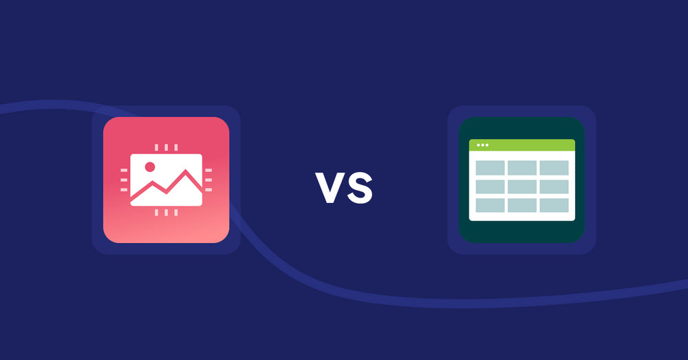 Shopify Product Display Apps: XO Image Styles vs. Product Table