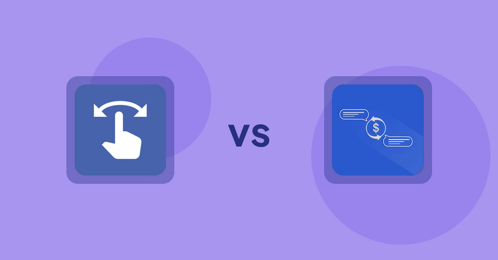 Shopify Product Display Apps: HypeSwipe: Swipes to Sales vs Addify Custom Price Text