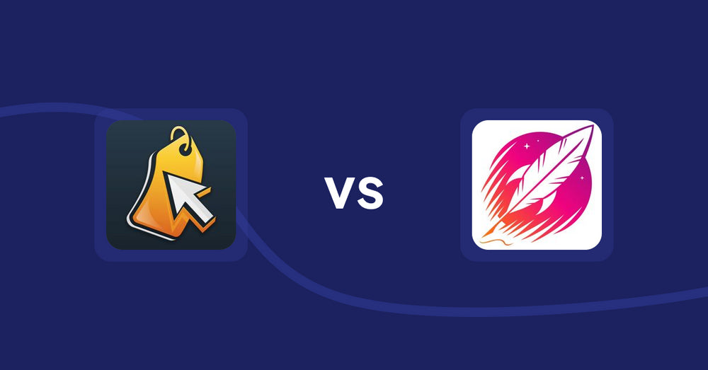 Shopify Product Display Apps: Iconic: Product Features vs. Wordsmith: Content Generator