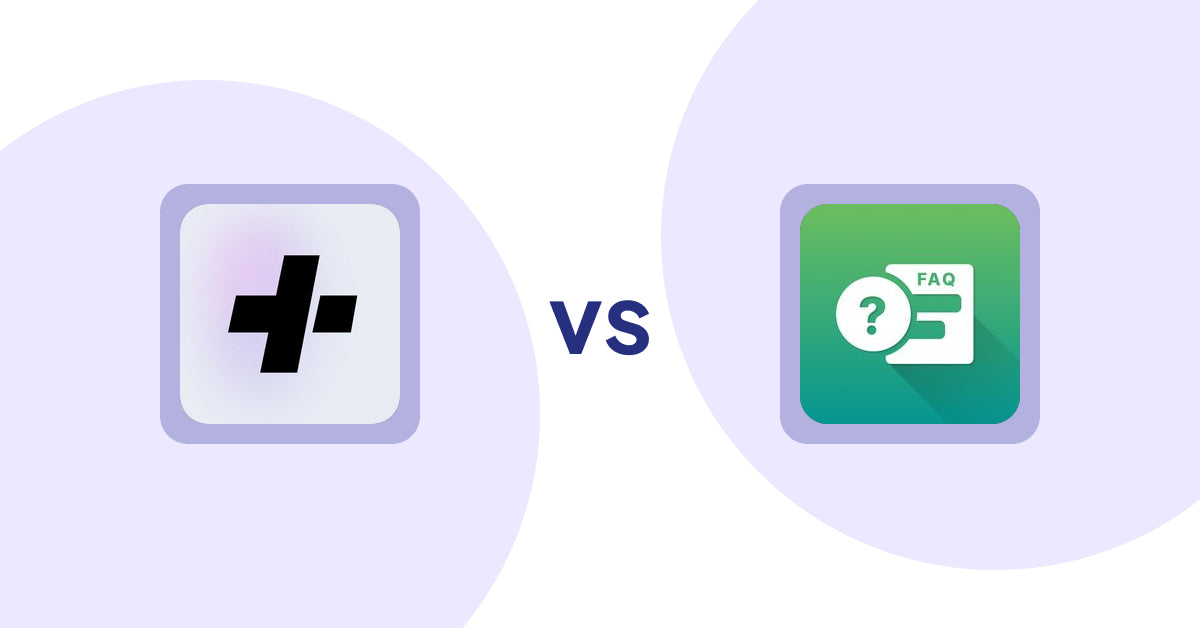 Shopify Product Display Apps: Details+ Specifications Table vs FAQ Expert: Product FAQ