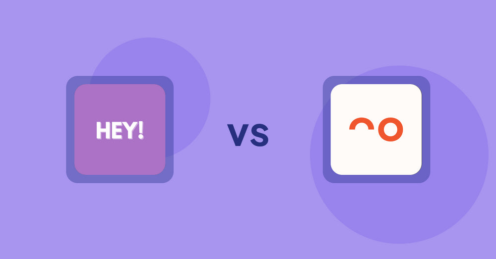 Shopify Product Display Apps: Hey! Product Page Banner & Text vs. soona ‑ Content For Commerce