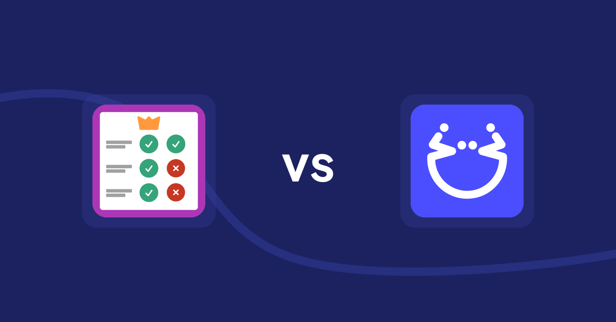 Shopify Product Display Apps: Pretty Comparison Tables vs. Pasilobus Wishlist Supply List