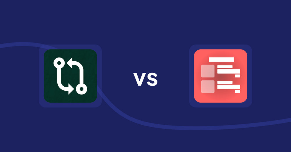 Shopify Product Display Apps: Compareder - Product Compare vs Menulog