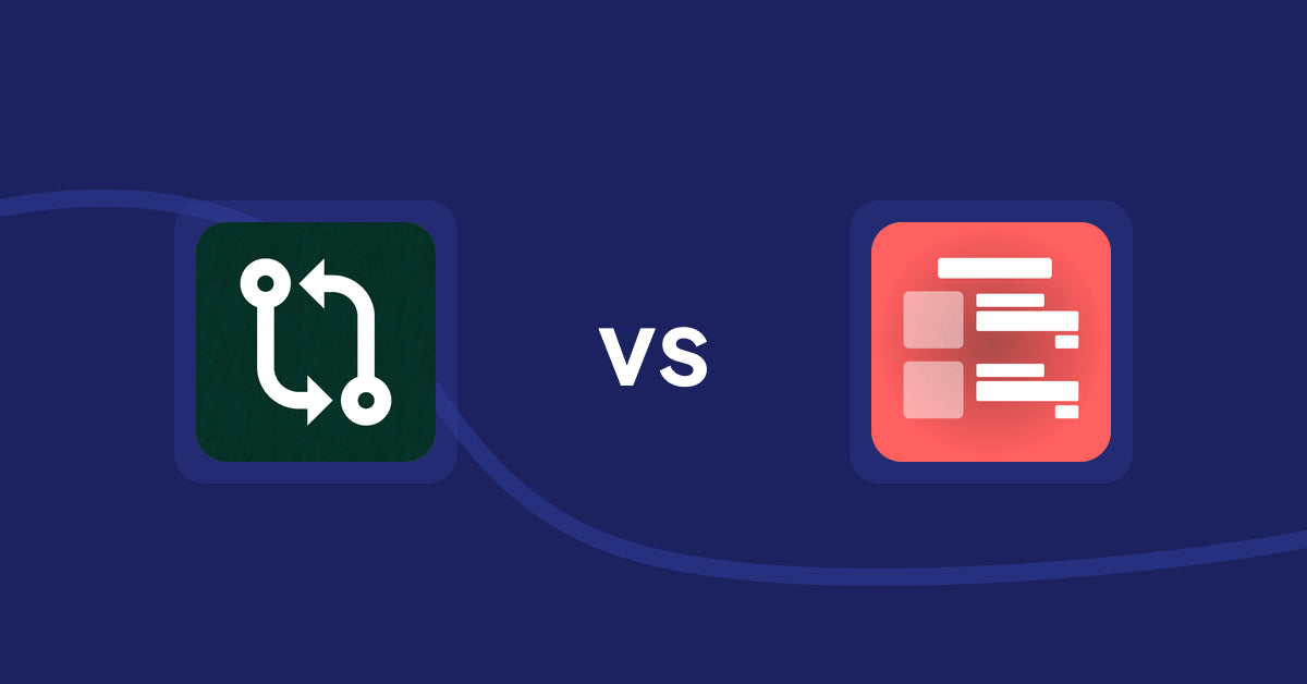 Shopify Product Display Apps: Compareder - Product Compare vs Menulog