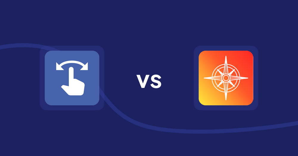 Shopify Product Display Apps: HypeSwipe: Swipes to Sales vs Compass Navigation