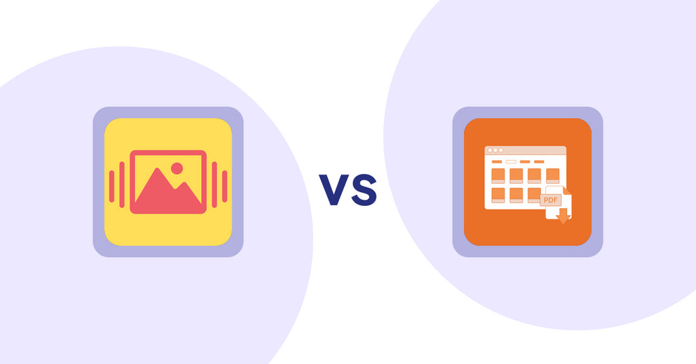 Shopify Product Display Apps: Slidy Testimonial Carousel vs Meetanshi PDF Product Catalog