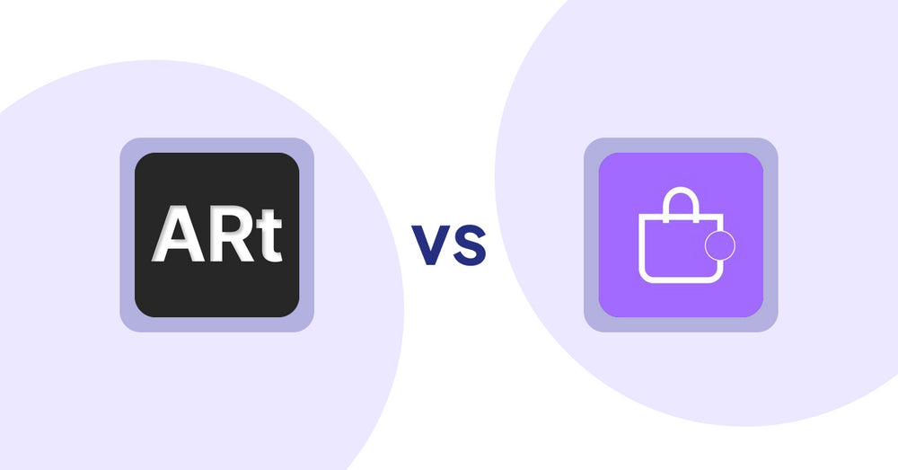 Shopify Product Display Apps: Wall Art Viewer AR vs ShowMe: Product Showcases