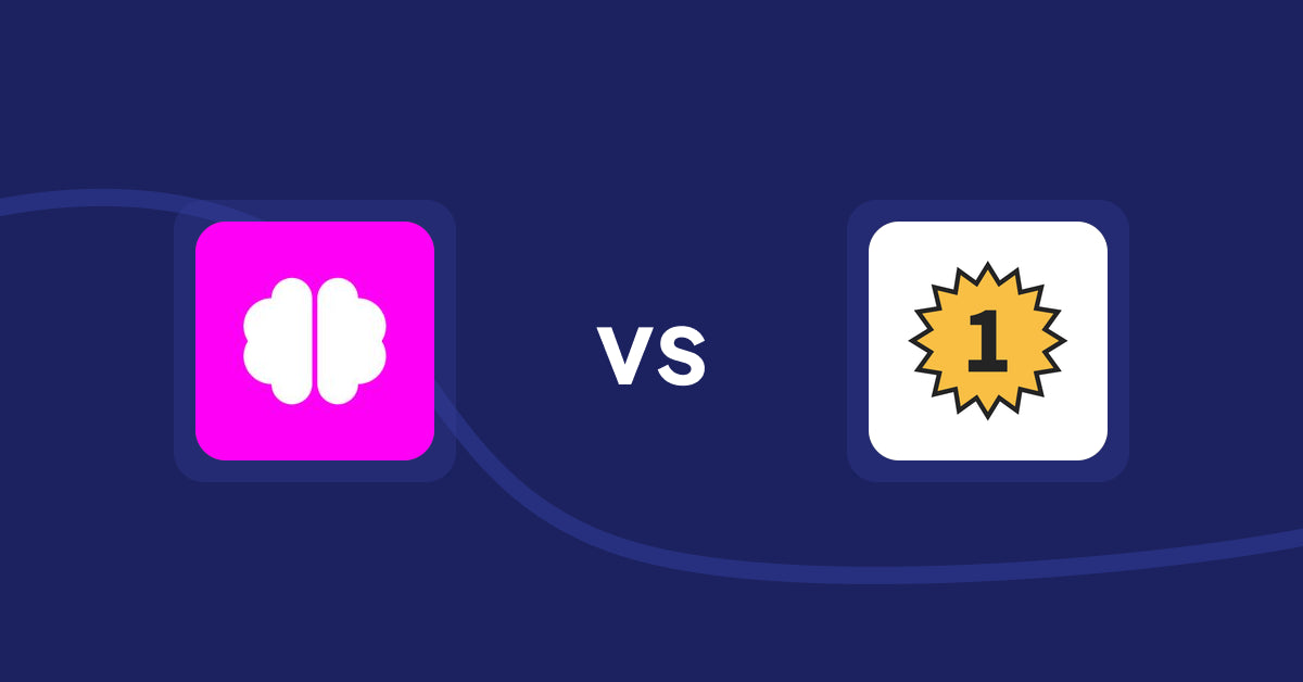 Shopify Product Display Apps: Brainy: AI SEO & Content Boost vs. UR: Smart Ranking