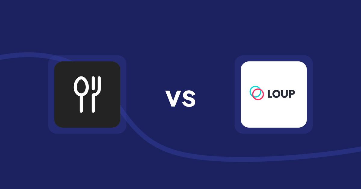 Shopify Product Display Apps: ServeUp ‑ Restaurant Menu vs. Loup: Sell on Instagram