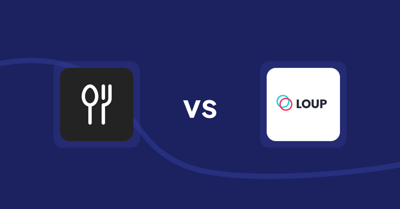 Shopify Product Display Apps: ServeUp ‑ Restaurant Menu vs. Loup: Sell on Instagram