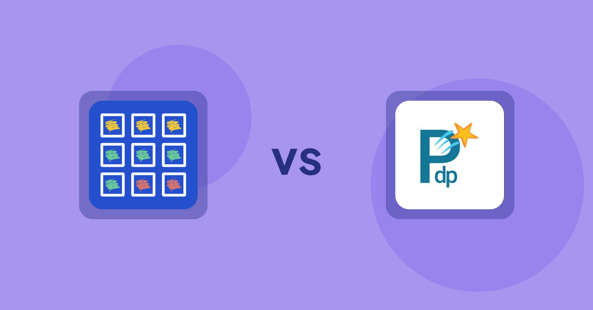 Shopify Product Display Apps: Pixc: Visual Merchandising vs PDP Star