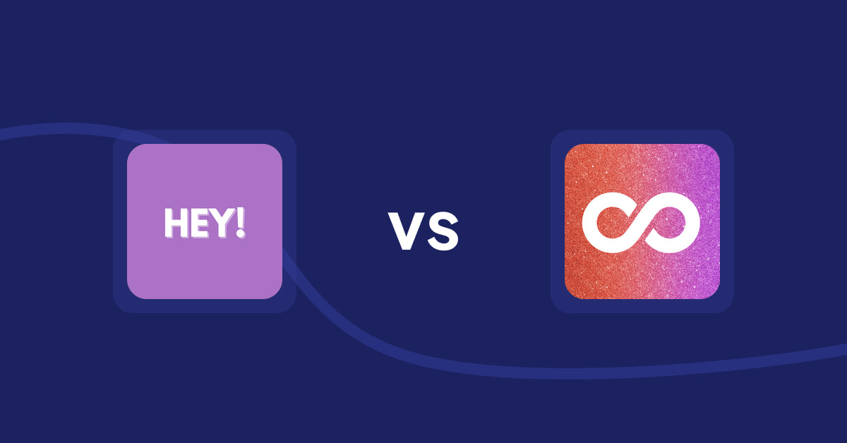 Shopify Product Display Apps: Hey! Product Page Banner & Text vs. Infinite Scroll Pro