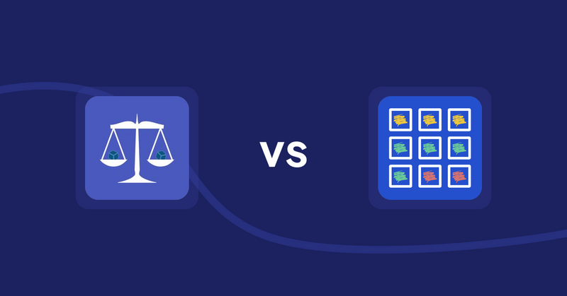 Shopify Product Display Apps: Equate ‑ Product Compare vs Pixc: Visual Merchandising