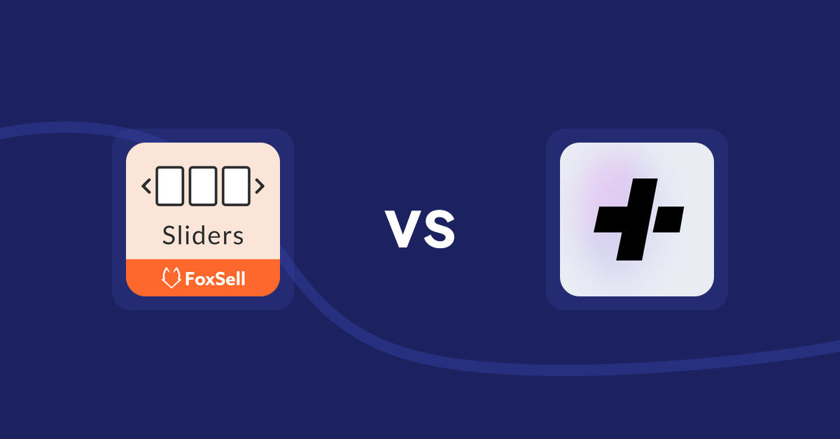 Shopify Product Display Apps: FoxSell Slider & Carousel vs Details+ Specifications Table