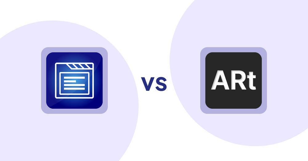 Shopify Product Display Apps: My Tabs 2.0 vs Wall Art Viewer AR