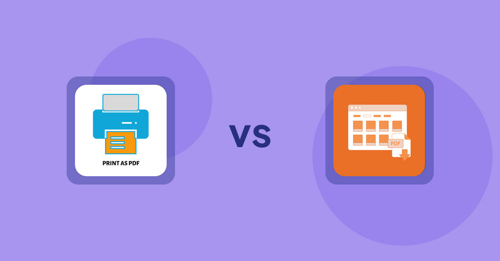 Shopify Product Display Apps: LitPDP ‑ Print as PDF vs. Meetanshi PDF Product Catalog