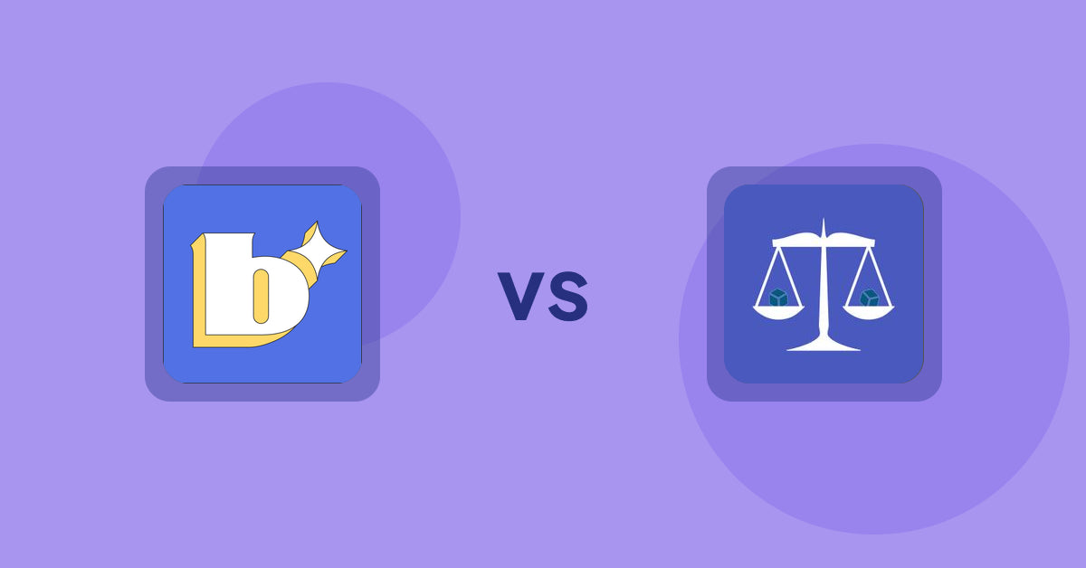 Shopify Product Display Apps: Because: CRO + Personalization vs Equate ‑ Product Compare