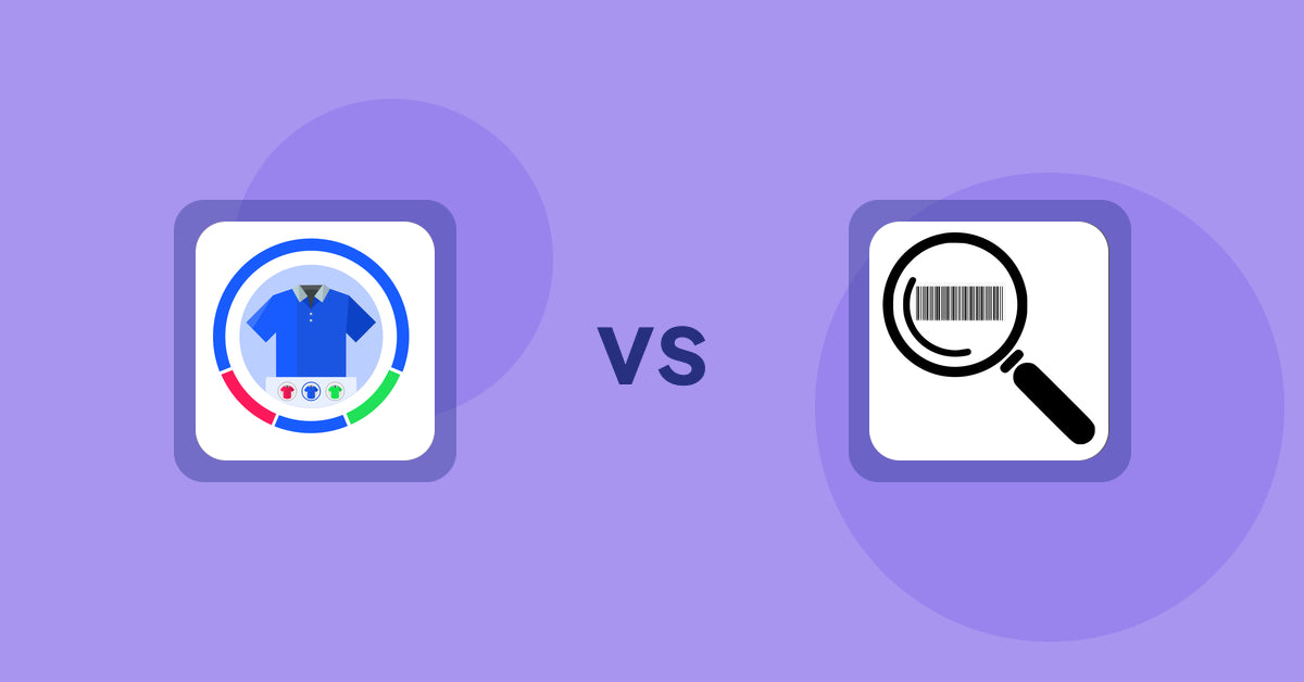 Shopify Product Display Apps: EVS ‑ Easy Variation Swatches vs ScanZ ‑ Find and Import Easy