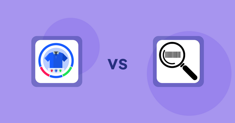 Shopify Product Display Apps: EVS ‑ Easy Variation Swatches vs ScanZ ‑ Find and Import Easy