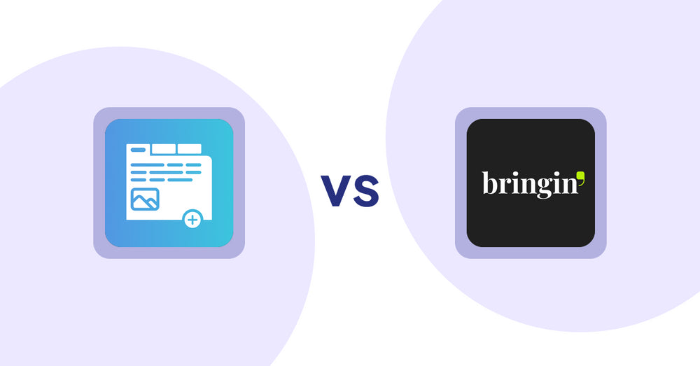 Shopify Product Display Apps: Advanced Product Tabs vs Bringin