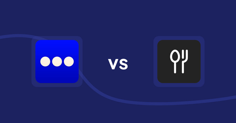 Shopify Product Display Apps: Vario ‑ Variation Swatches vs ServeUp ‑ Restaurant Menu