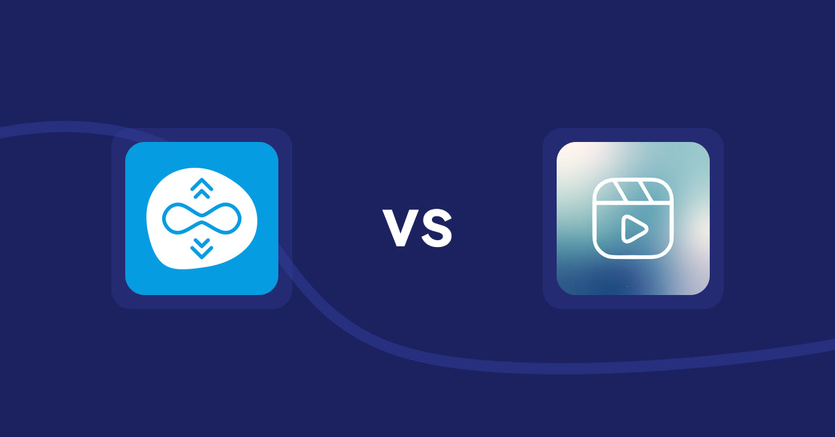 Shopify Product Display Apps: Scroll Freely: Infinite Scroll vs Reelify ‑ Shoppable Reel Video