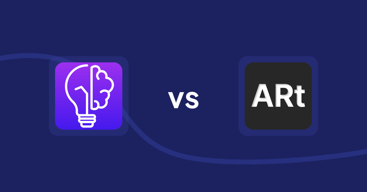 Shopify Product Display Apps: GoWise: AI Product Description vs Wall Art Viewer AR