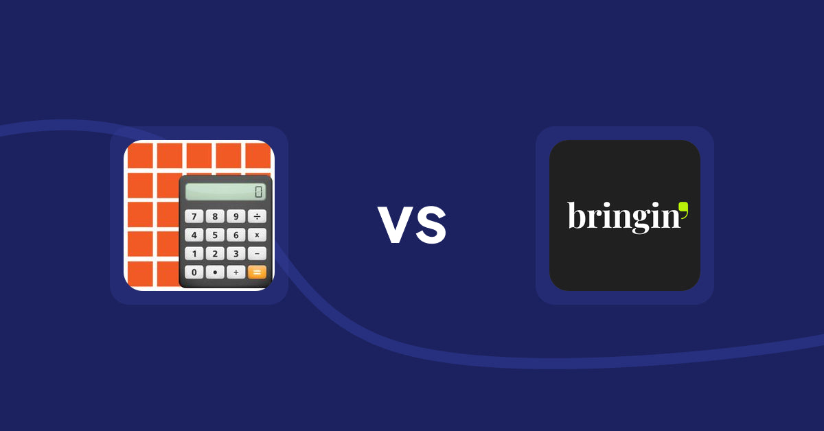 Shopify Product Display Apps: DIY Quantity Calculator vs Bringin